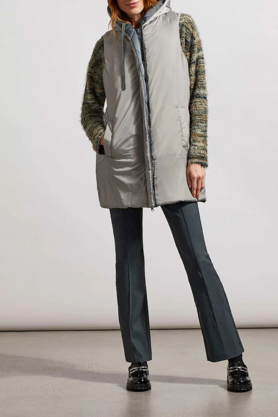 Reversible Hooded Puffer Vest
