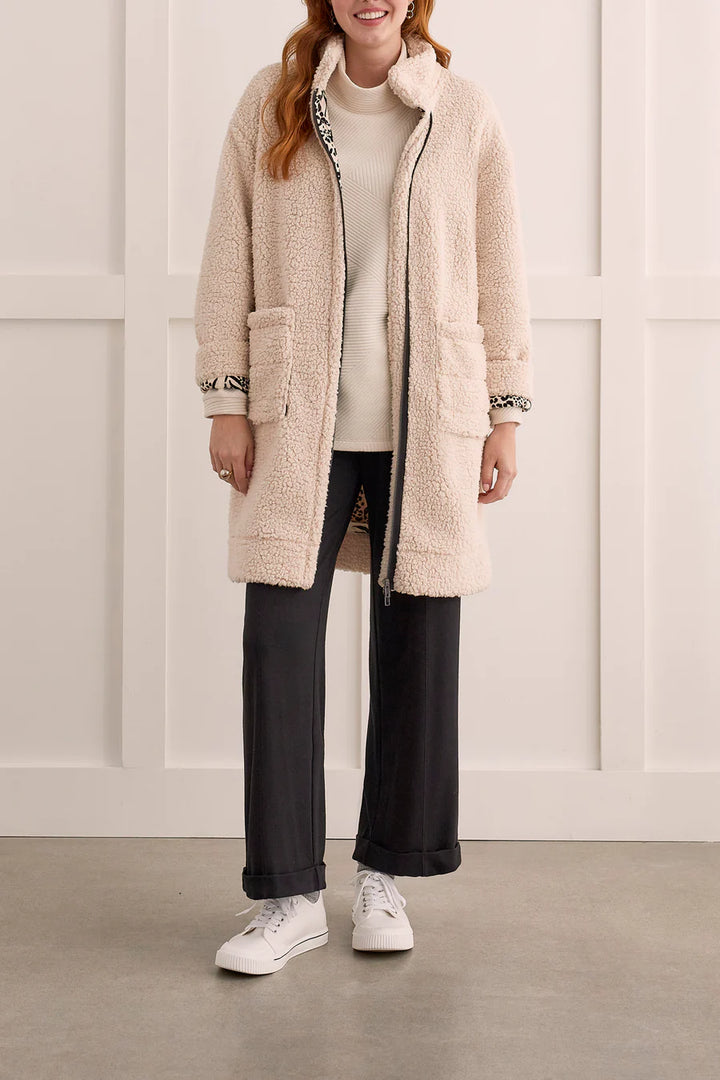 Lined Zip-Up Coat