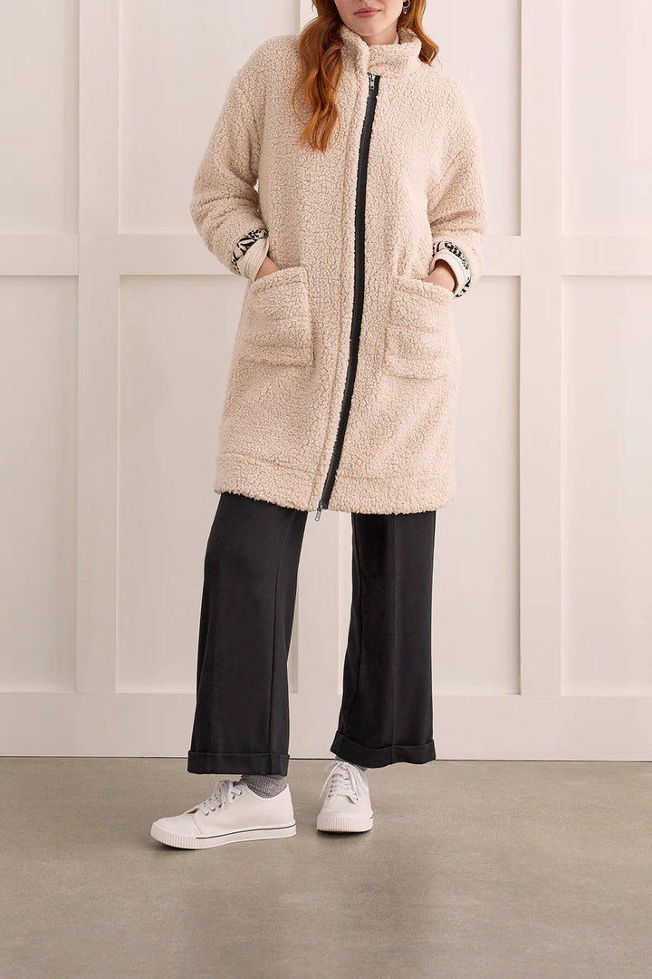 Lined Zip-Up Coat