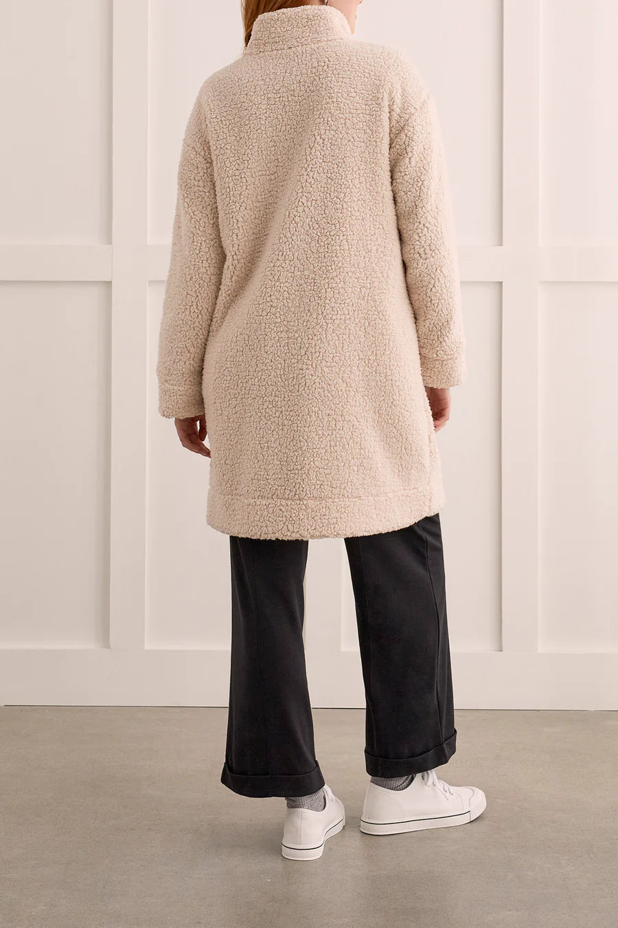 Lined Zip-Up Coat