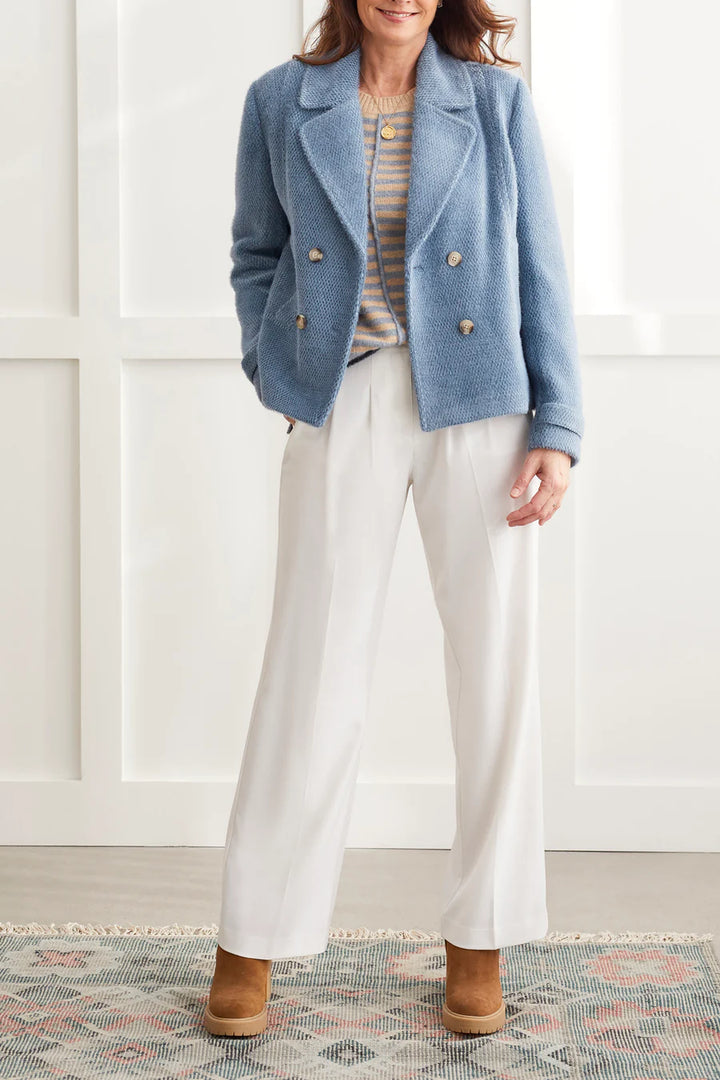 Long Sleeve Lined Double Breasted Jacket
