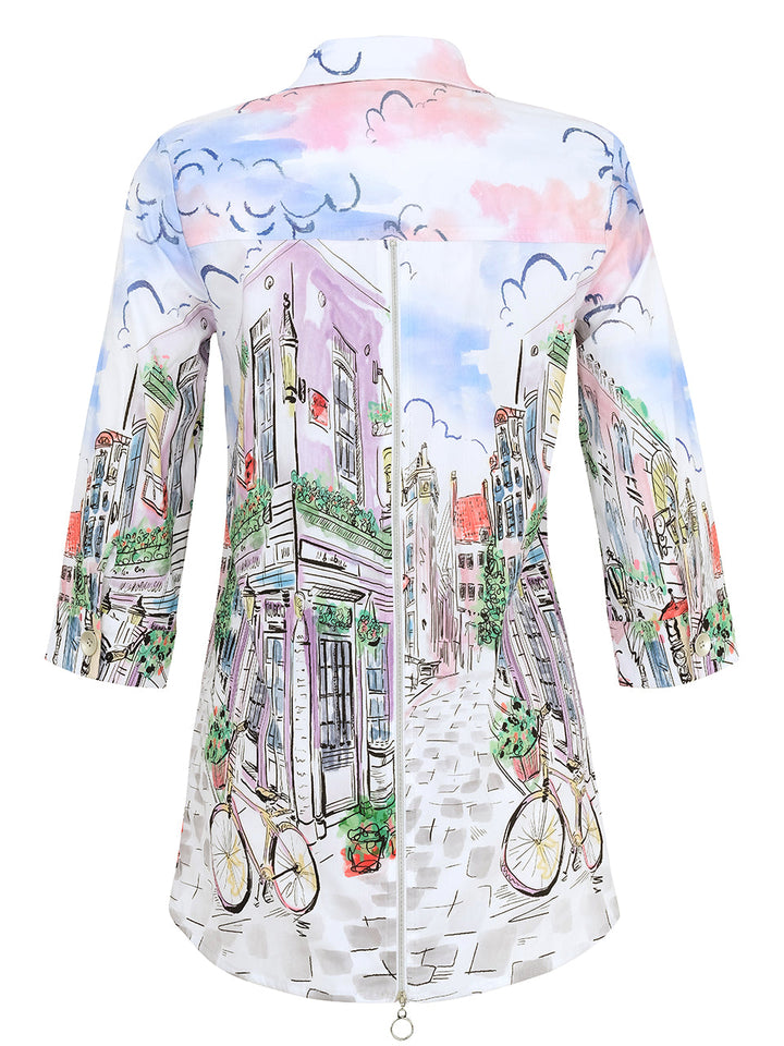 City Print Tunic/Blouse