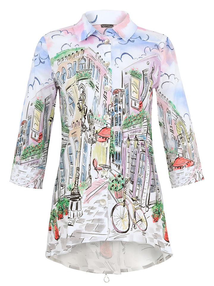 City Print Tunic/Blouse