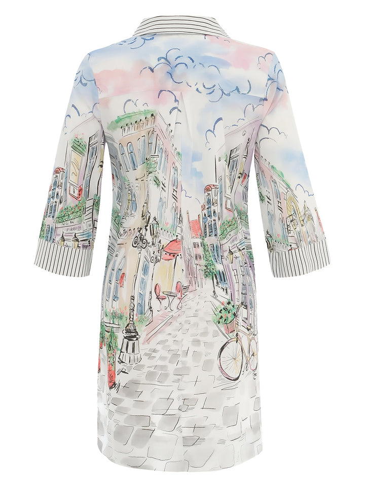City Print Dress