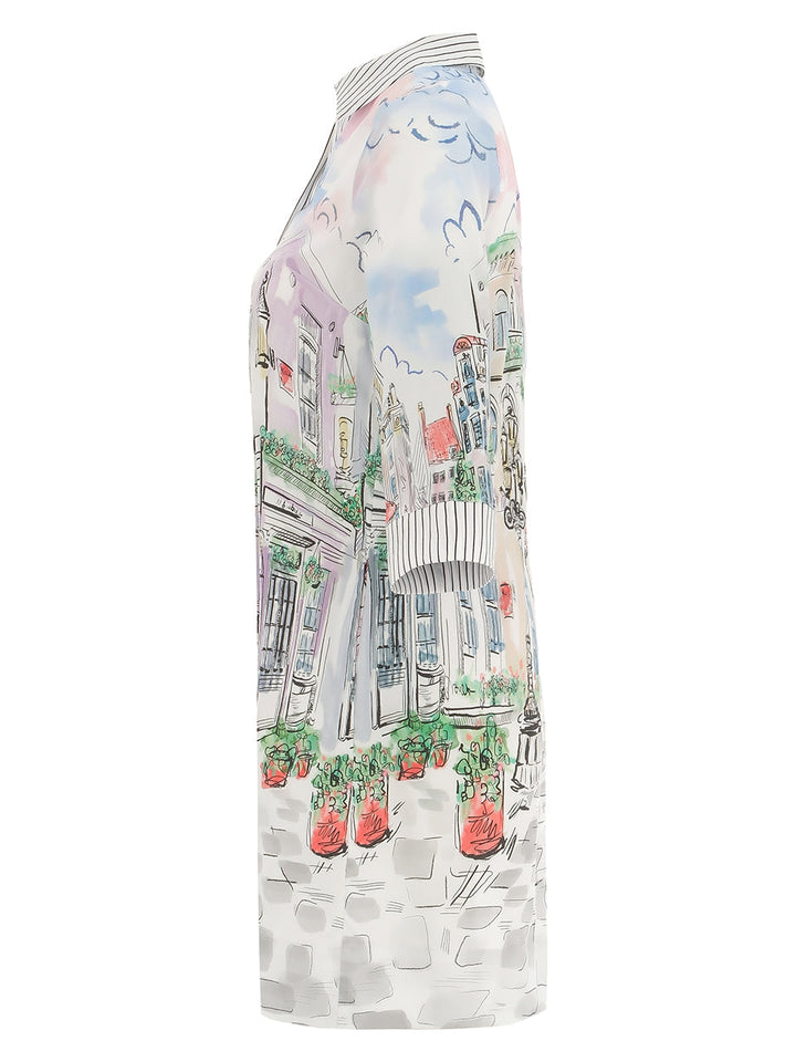 City Print Dress