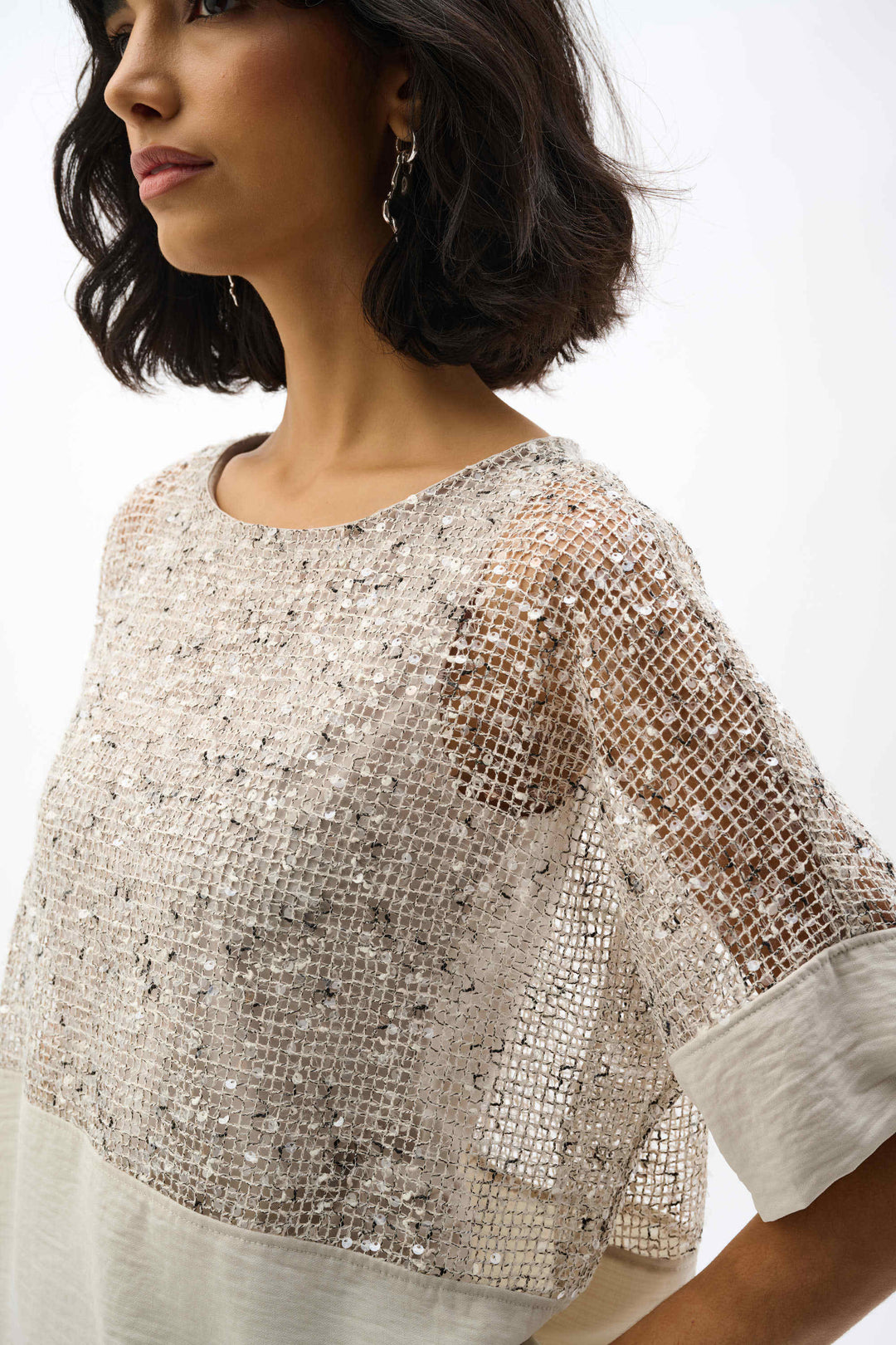 Sequined Boxy Top