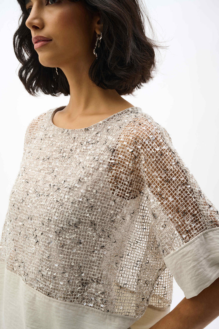 Sequined Boxy Top
