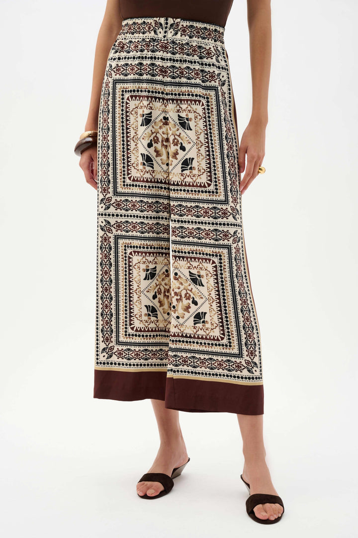Scarf-Inspired Print Pant