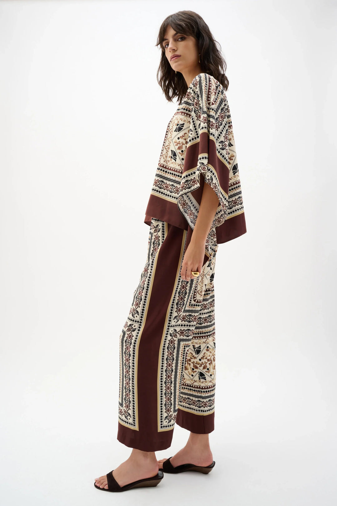 Scarf-Inspired Print Pant