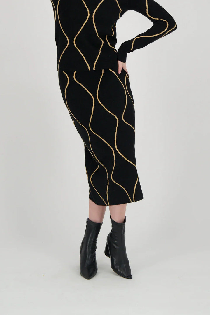 Swirl Knit Skirt