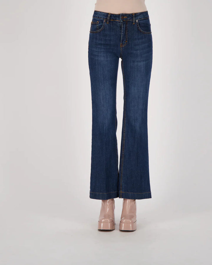 Flared Soft Touch Denim Jean