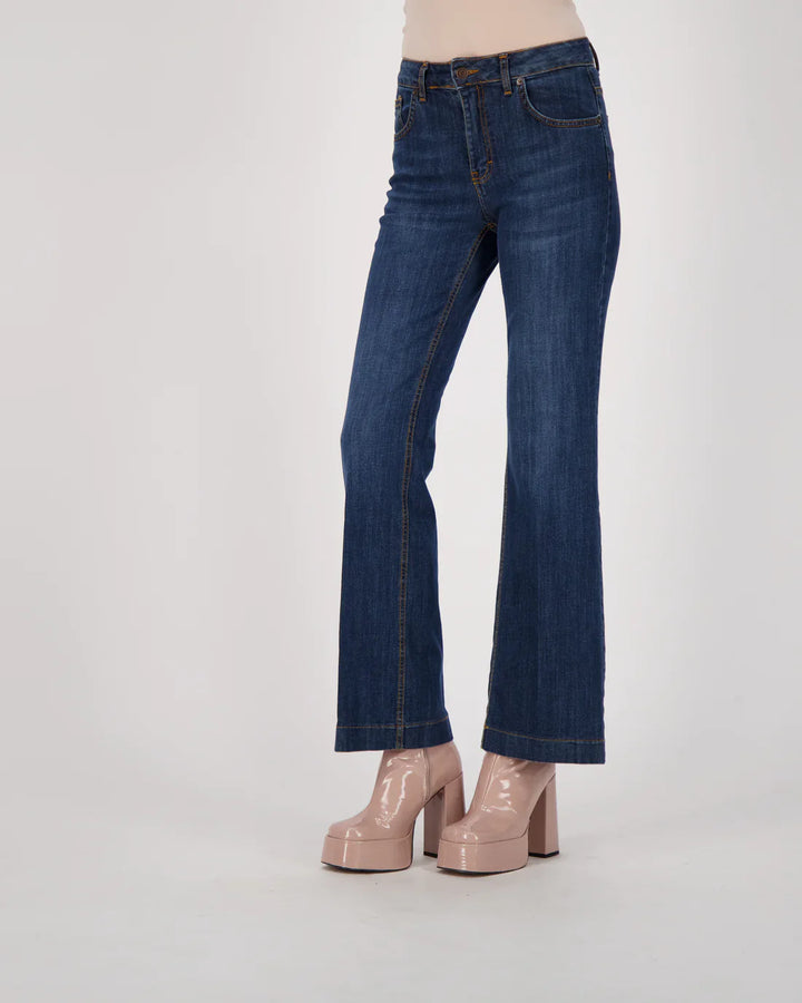 Flared Soft Touch Denim Jean