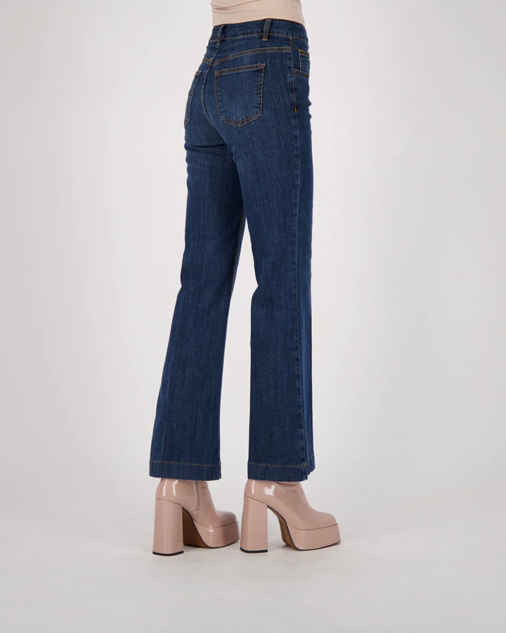 Flared Soft Touch Denim Jean