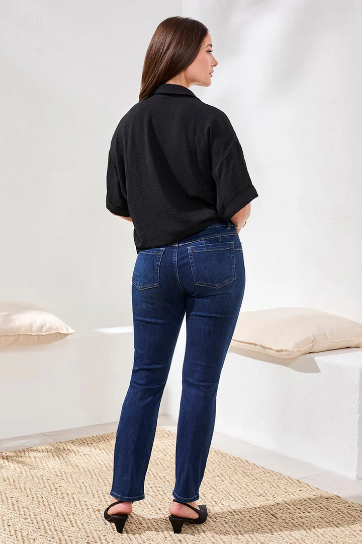 Sophia Curvy Boundless Stretch Denim Pull-On Slim Crop Jeans