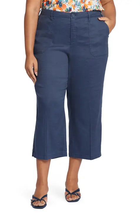 Wide Leg Cropped Cargo