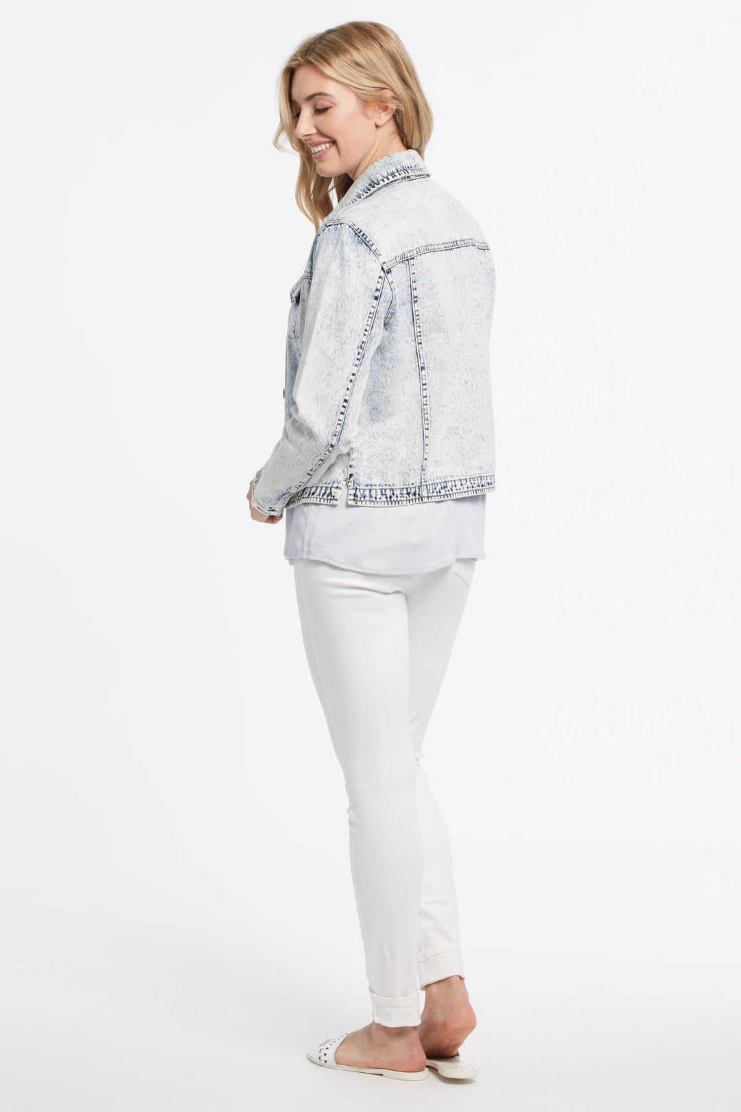 Jean Jacket With Slit Pockets