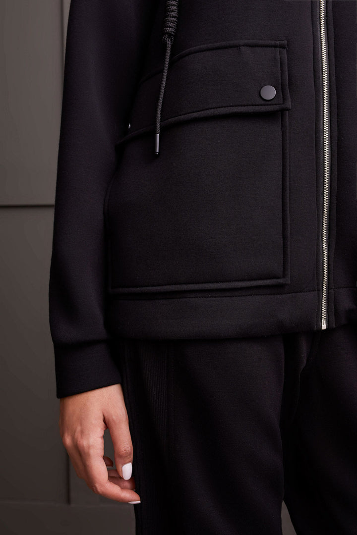 Scuba Knit Hooded Jacket