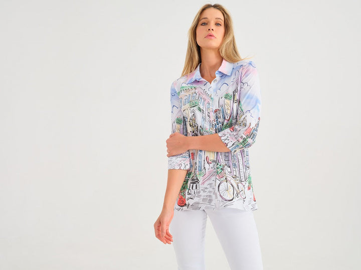 City Print Tunic/Blouse