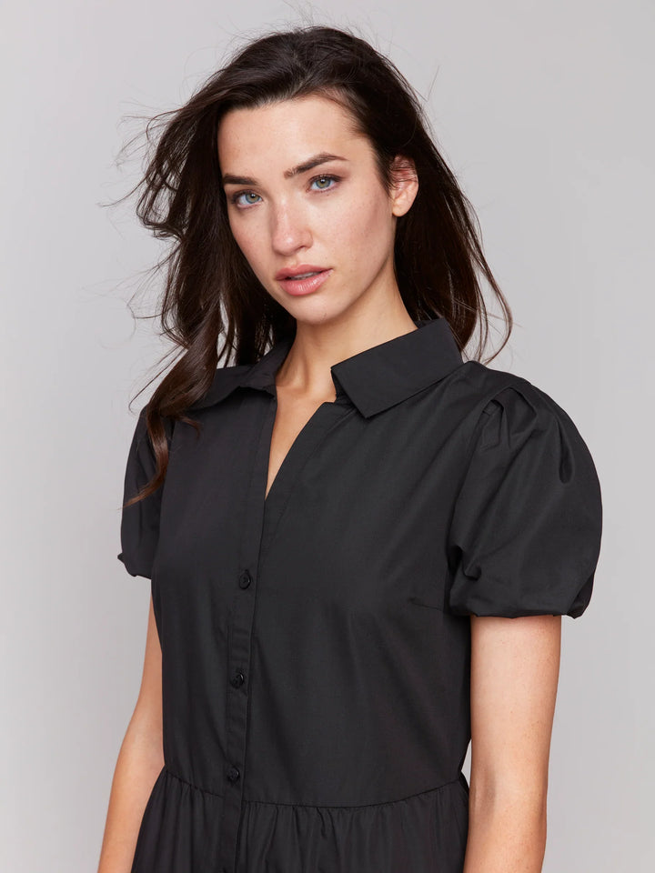 Short Sleeve Tiered Maxi Dress
