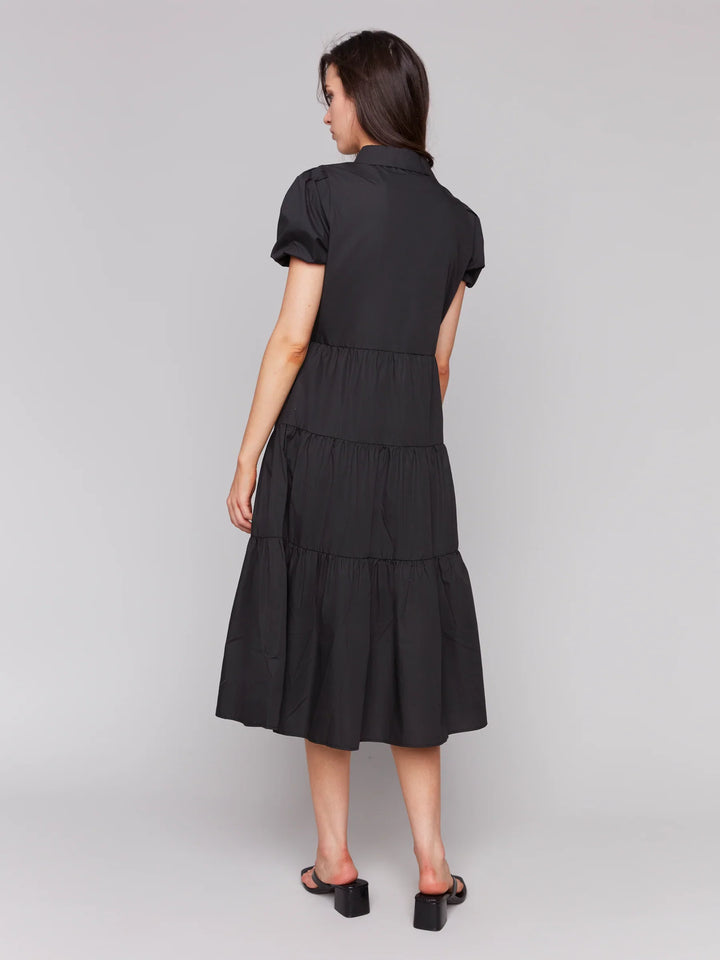 Short Sleeve Tiered Maxi Dress