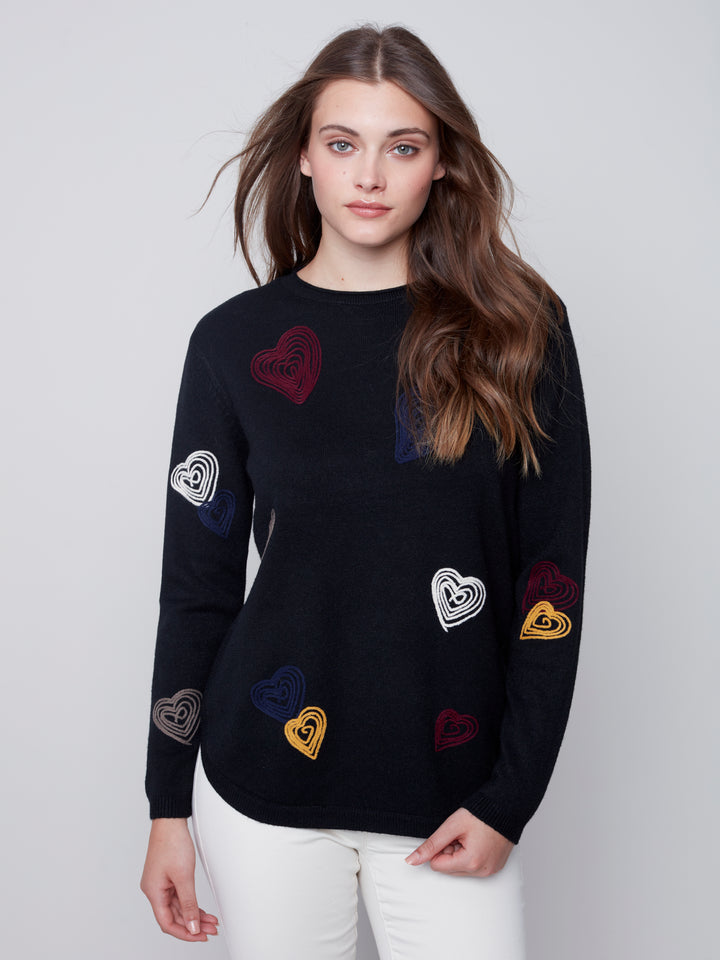 Super Plush Print Round Hem Top