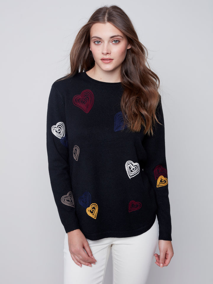 Super Plush Print Round Hem Top