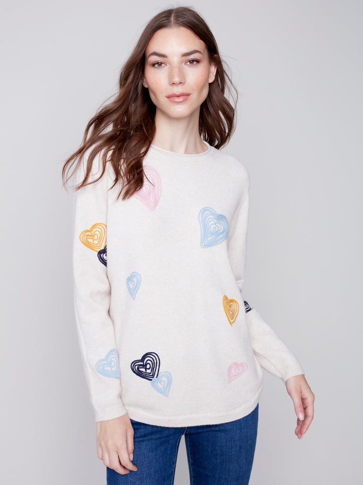 Super Plush Print Round Hem Top