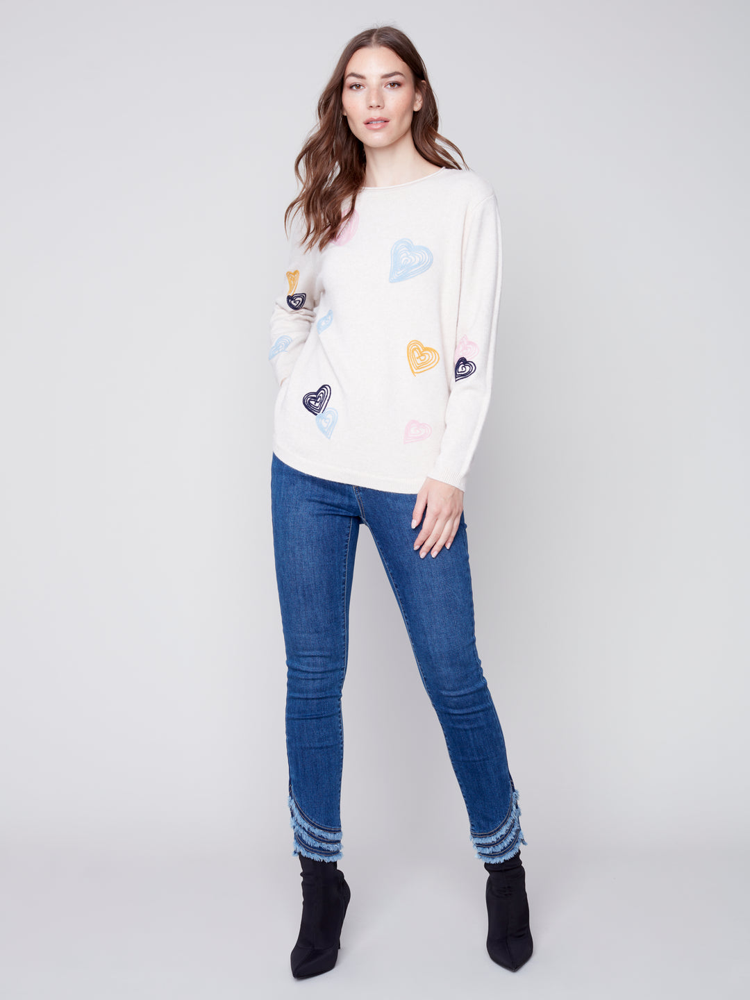 Super Plush Print Round Hem Top