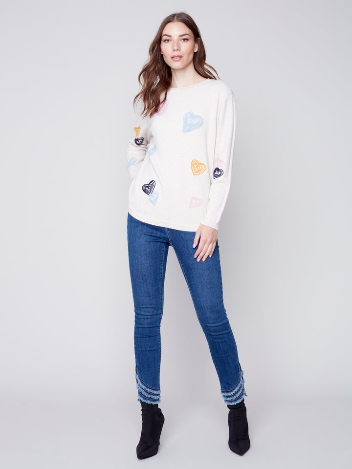 Super Plush Print Round Hem Top