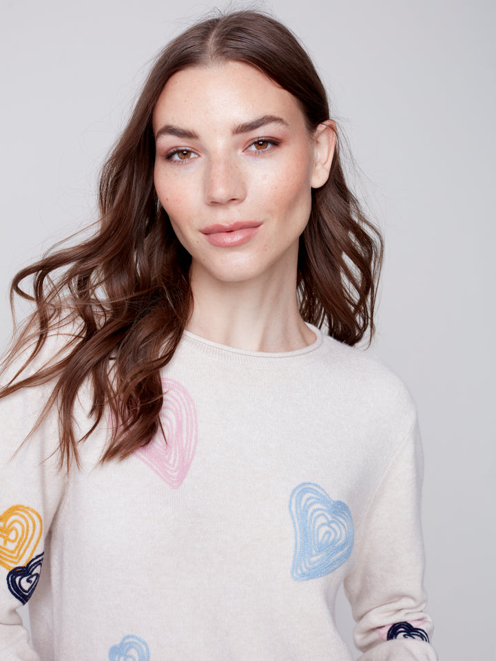 Super Plush Print Round Hem Top