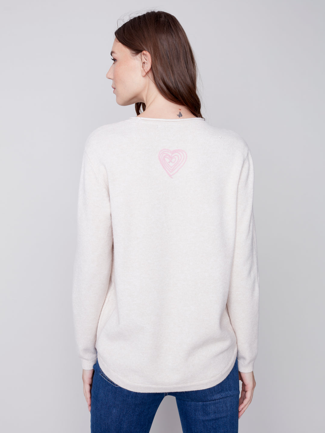 Super Plush Print Round Hem Top