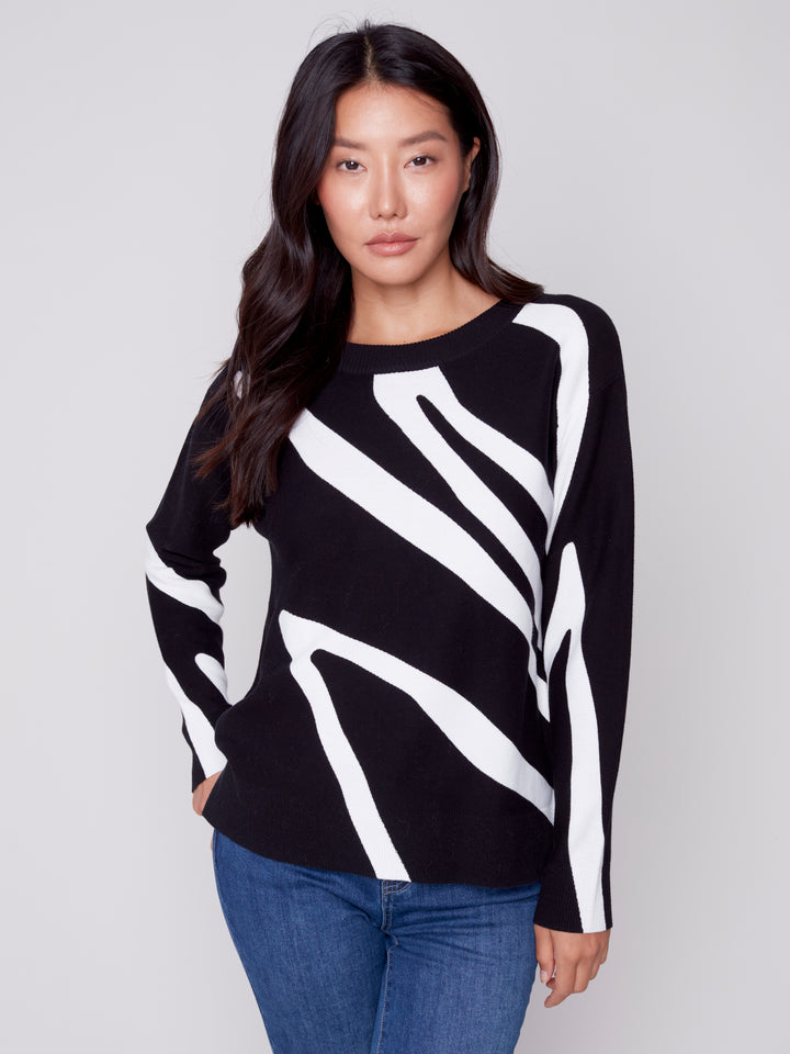 Cotton Knit Long Sleeve Top