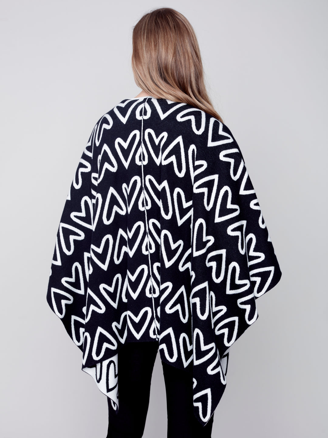 Reversible Jacquard Poncho