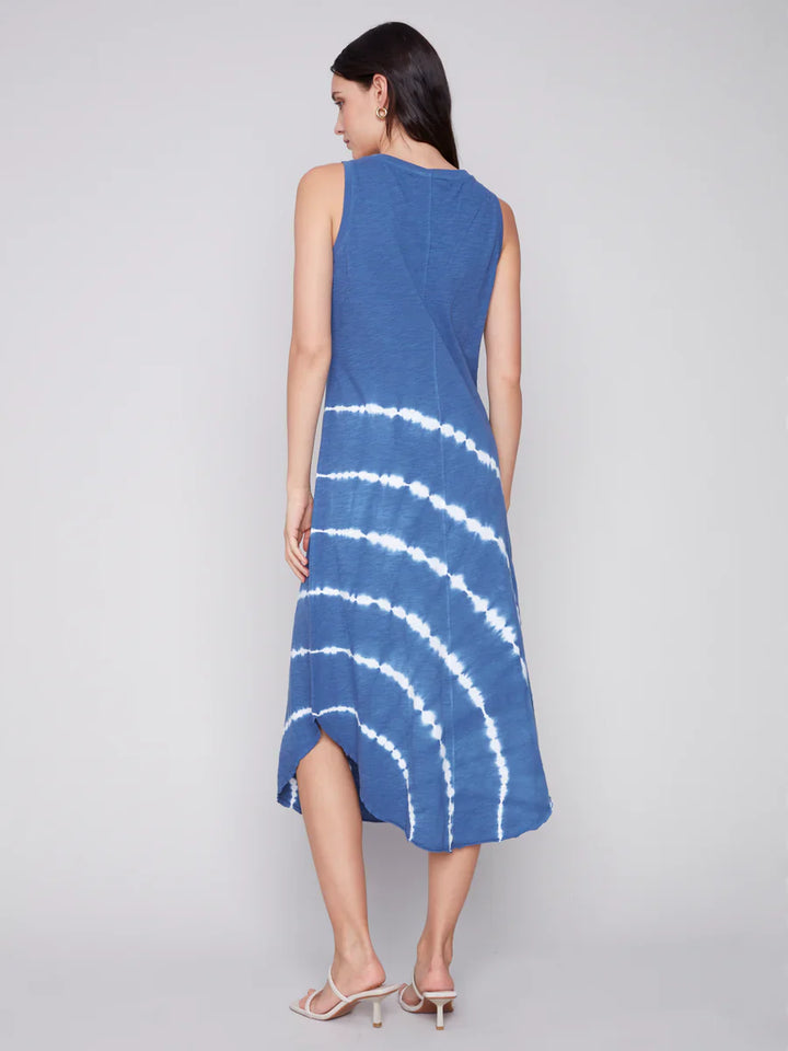 Sleeveless Tie Dye Maxi Dress