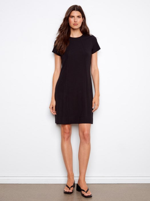 Interlock Knit Knee Length Dress