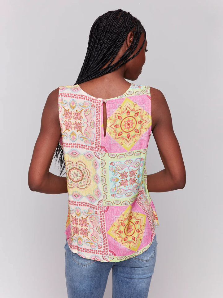 Printed Sleeveless Top
