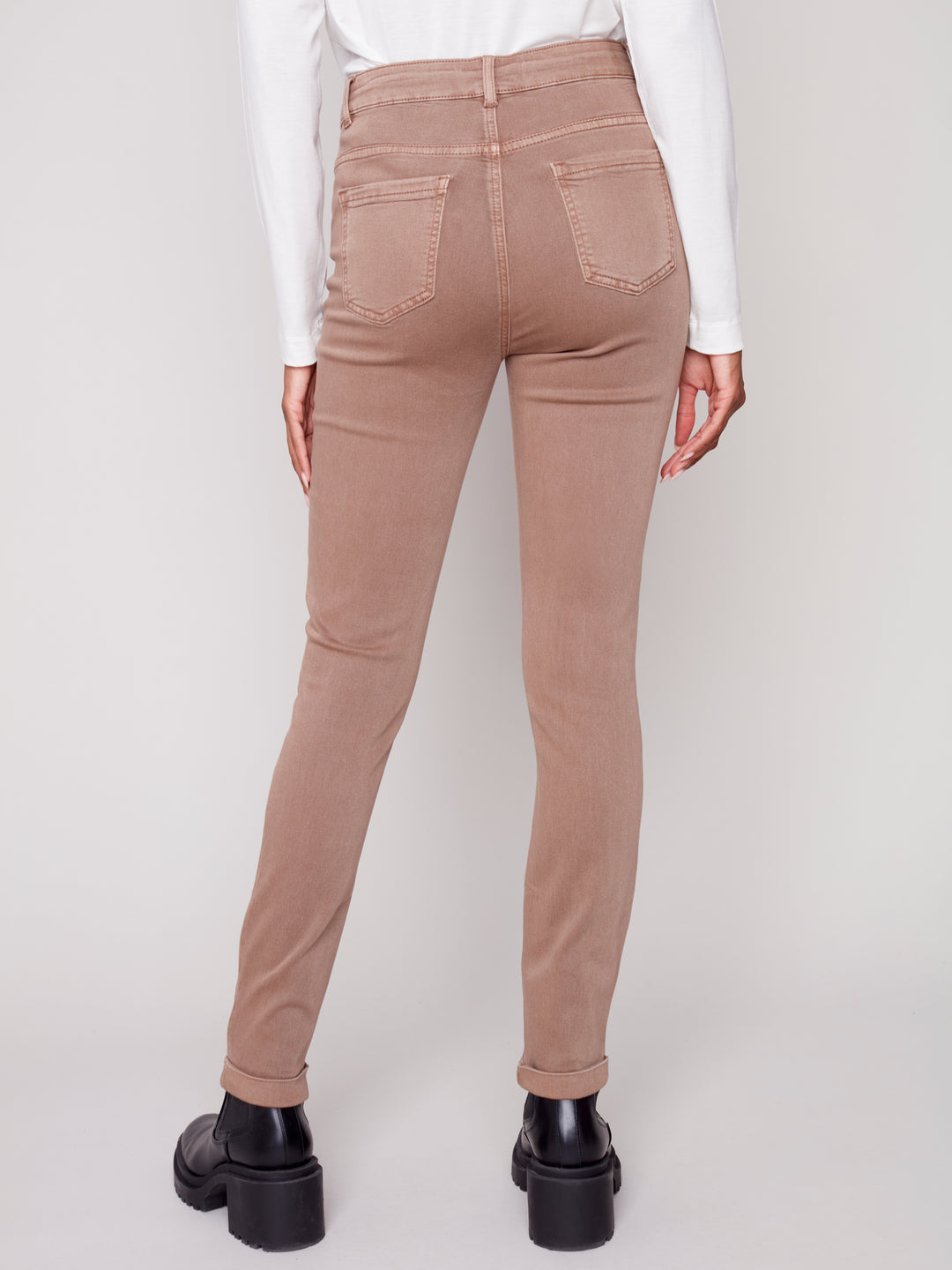Stretch Denim Slim Leg Pant