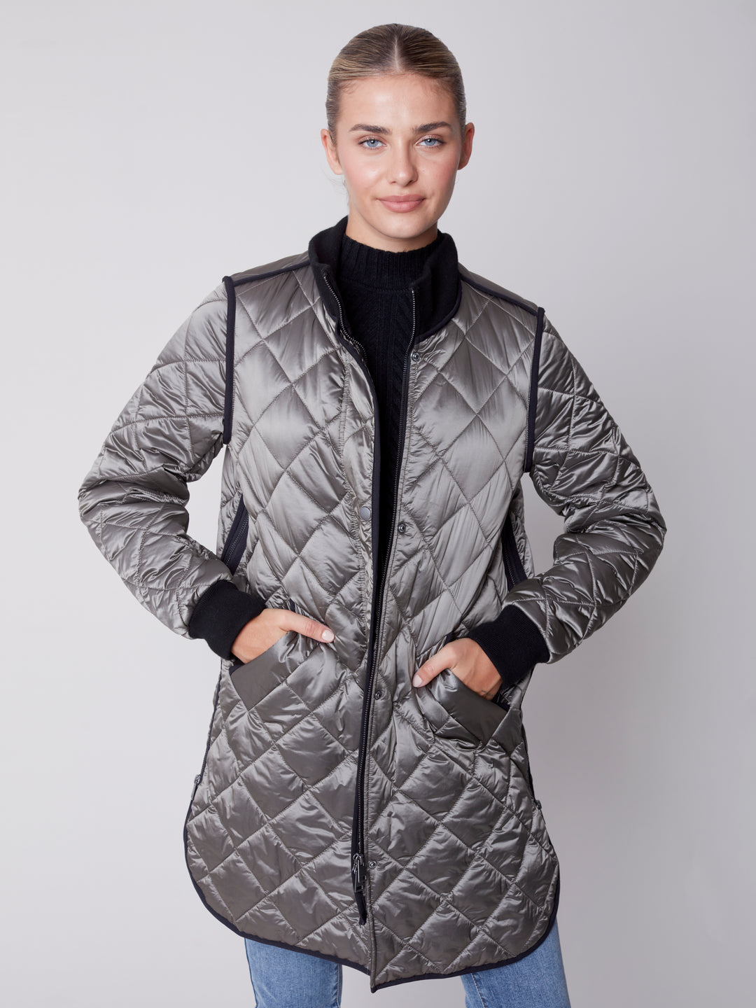 Two-Tone Nylon Jacket