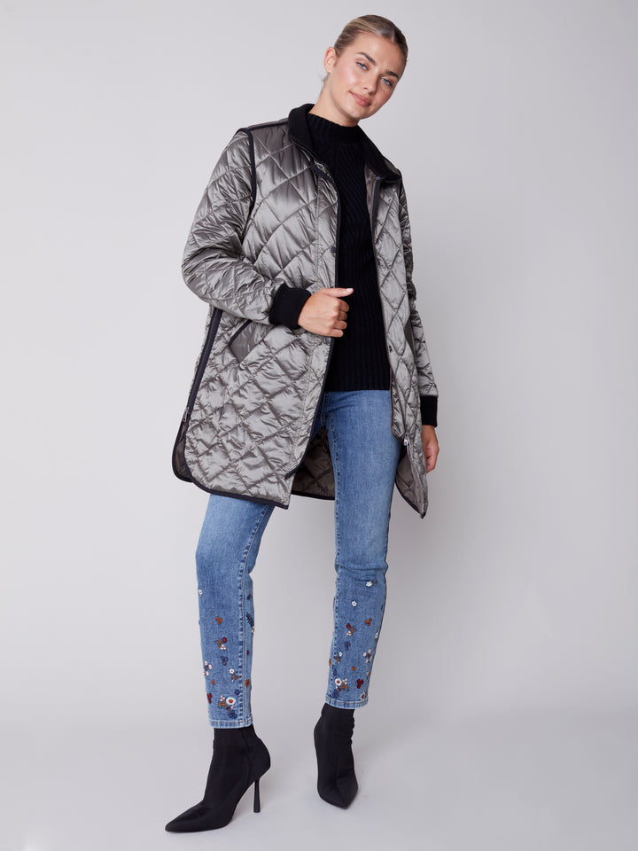 Two-Tone Nylon Jacket