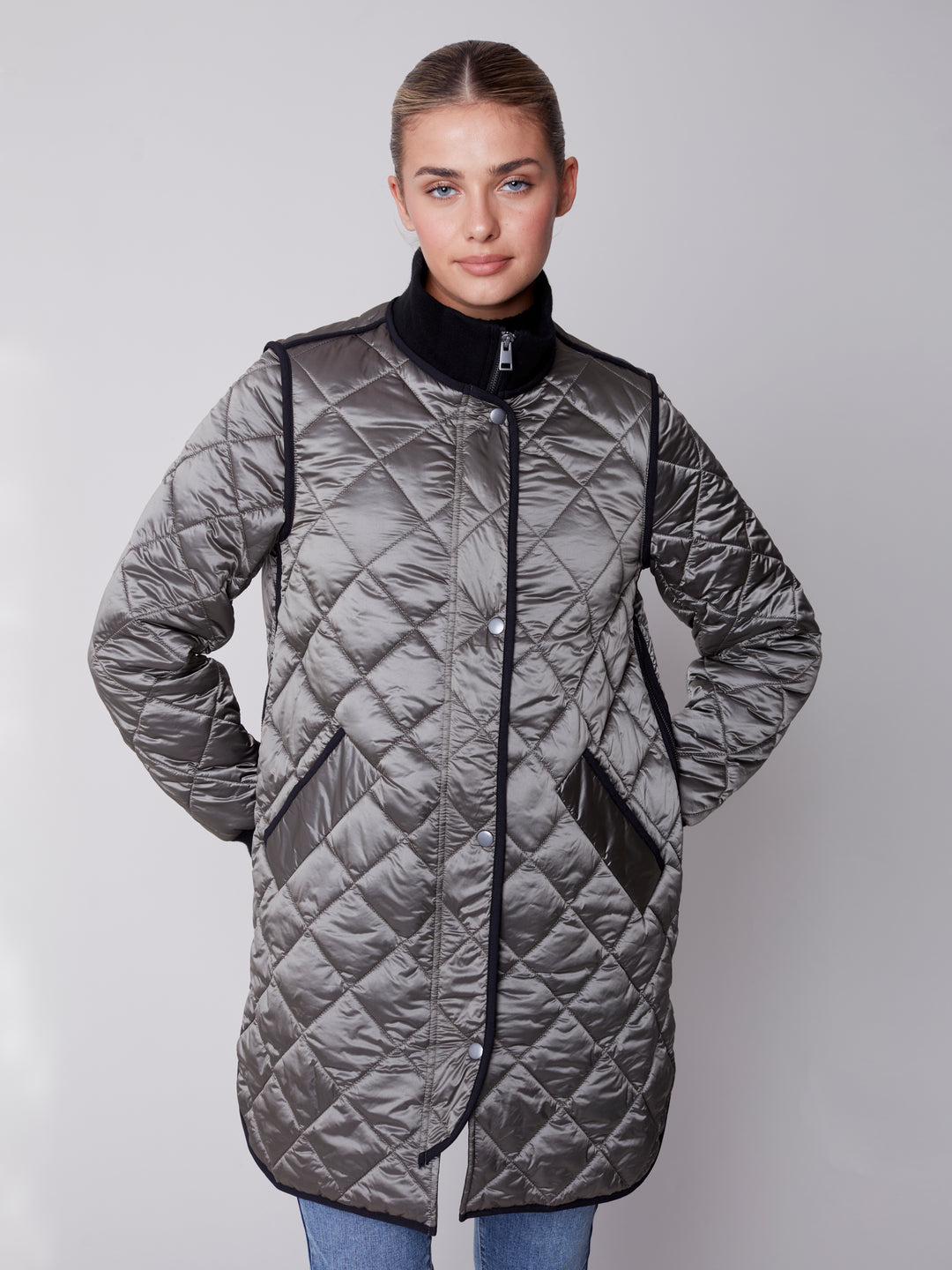Two-Tone Nylon Jacket