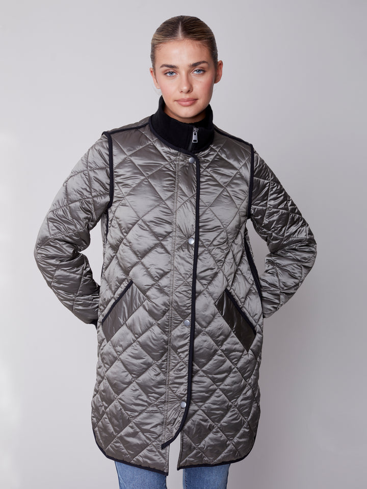Two-Tone Nylon Jacket
