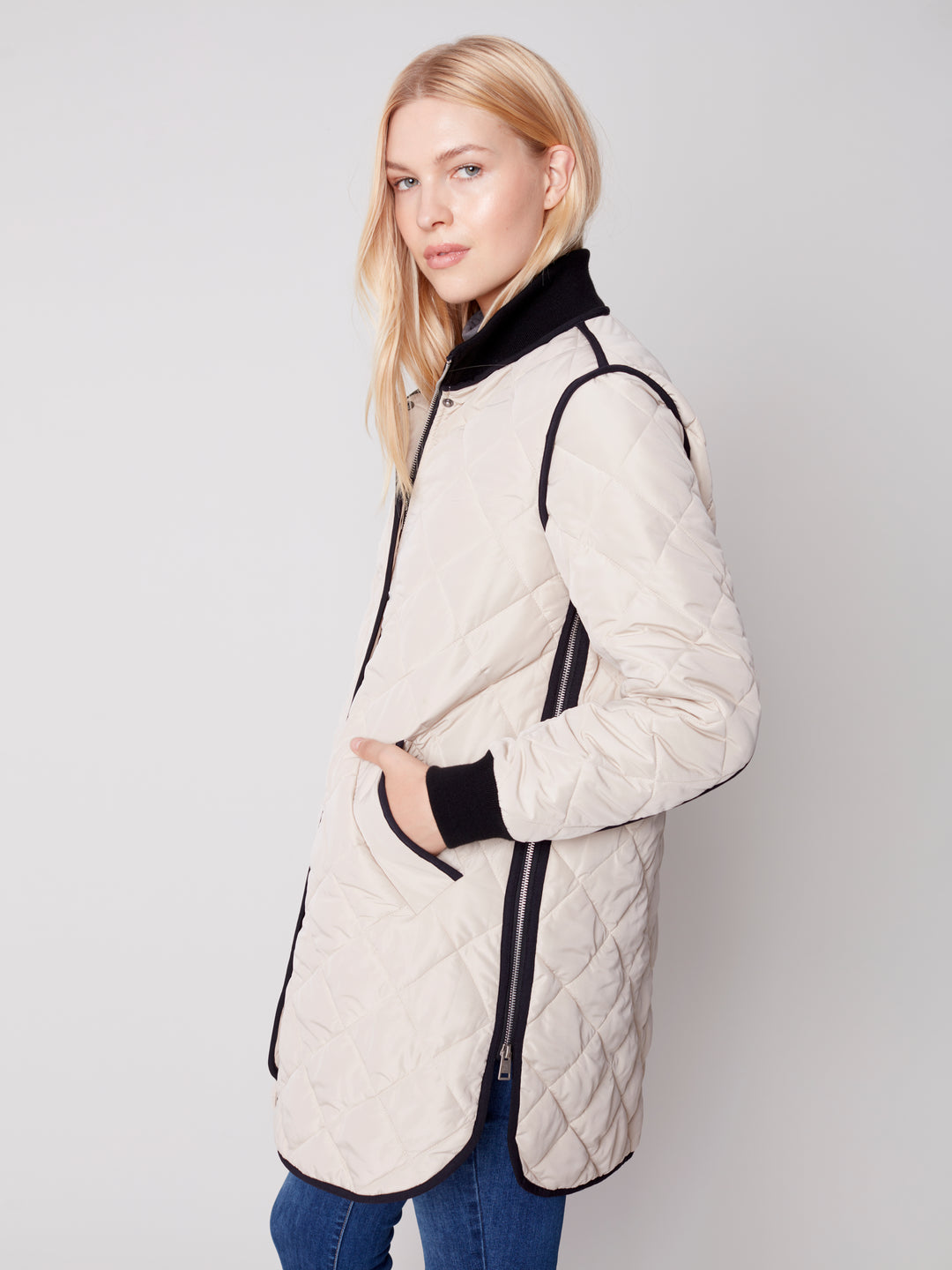 Two-Tone Nylon Jacket