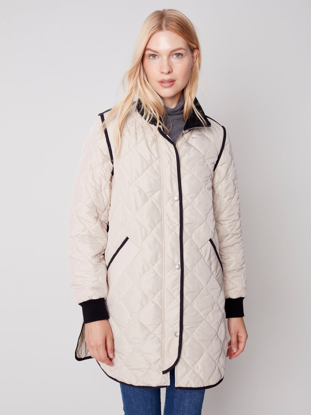 Two-Tone Nylon Jacket