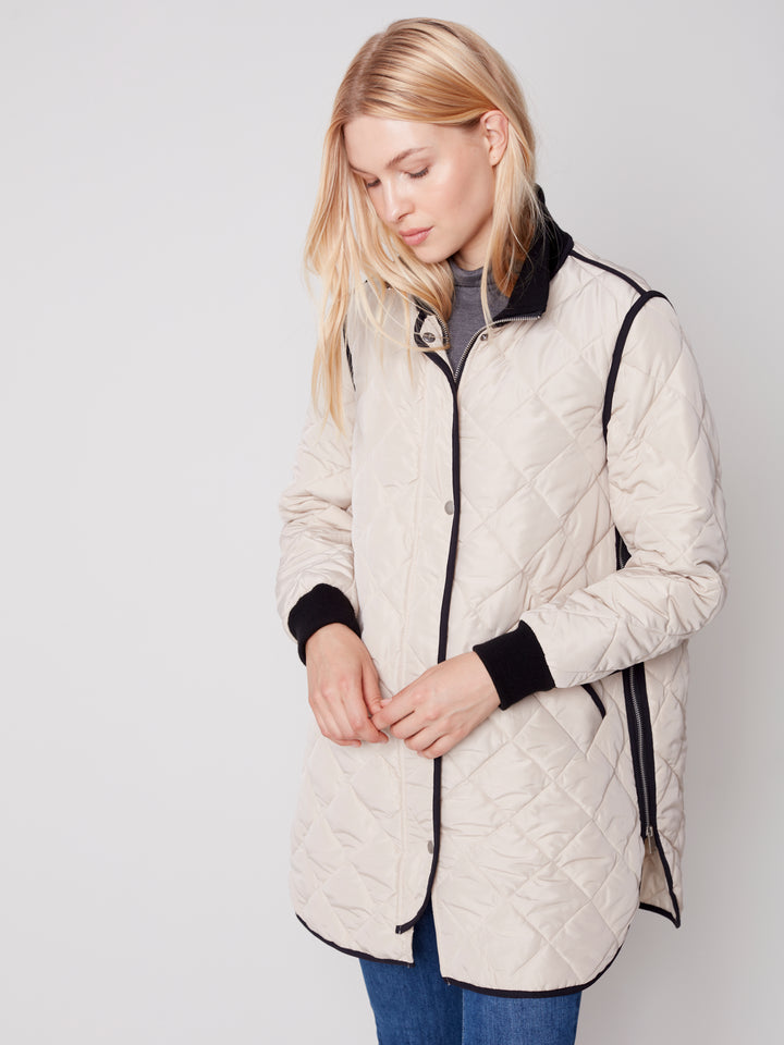 Two-Tone Nylon Jacket