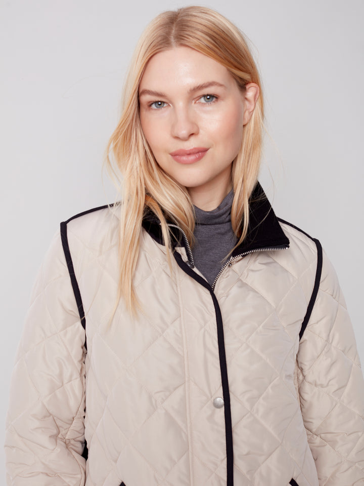 Two-Tone Nylon Jacket
