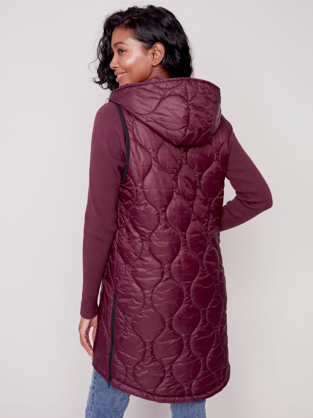Hooded Quilted Puffer Vest