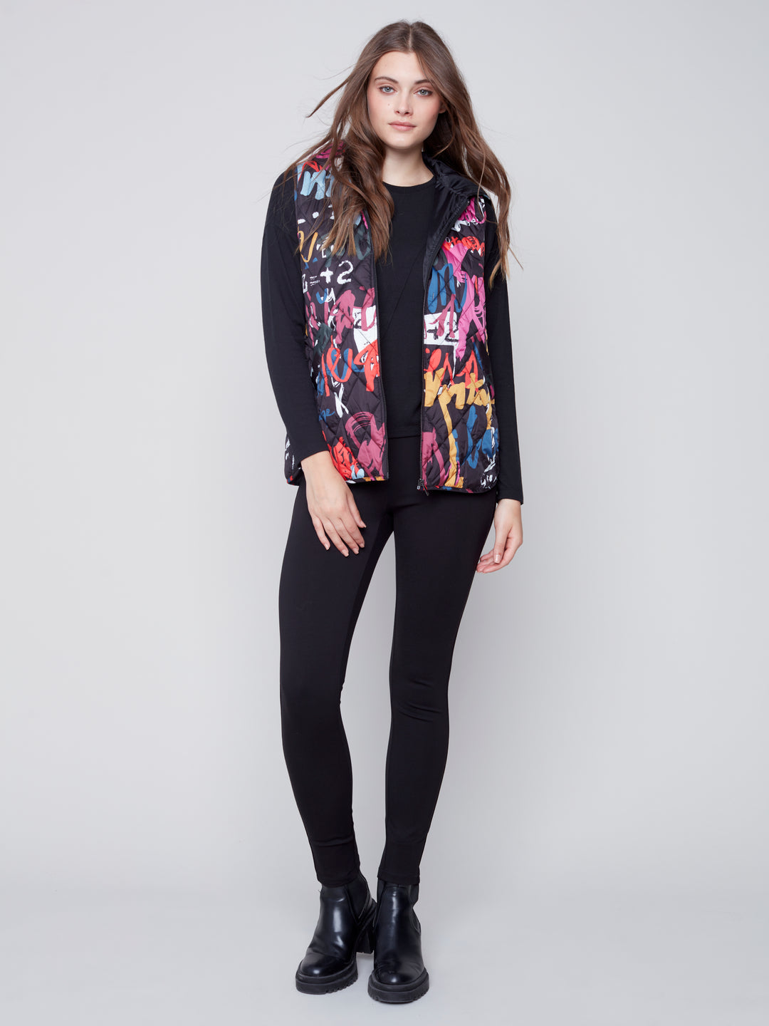 Hooded Quilted Puffer Vest