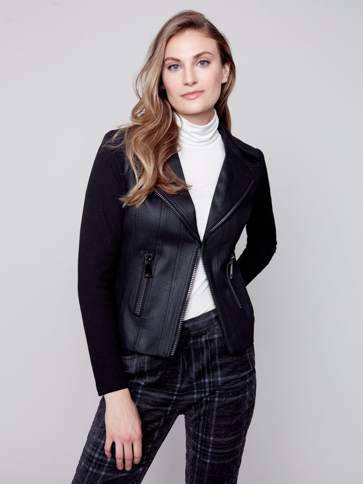 Vintage Faux Leather Jacket