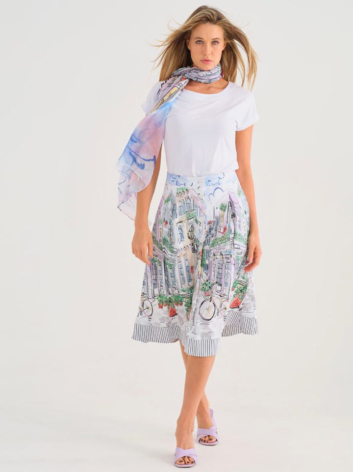 City Print Skirt