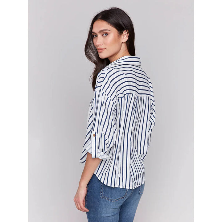 Stiped Linen Blouse